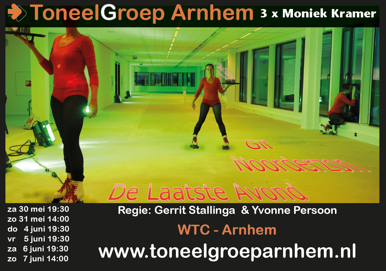 Poster voorstelling De Laatste Avond  & Gif  & Noorderzon 