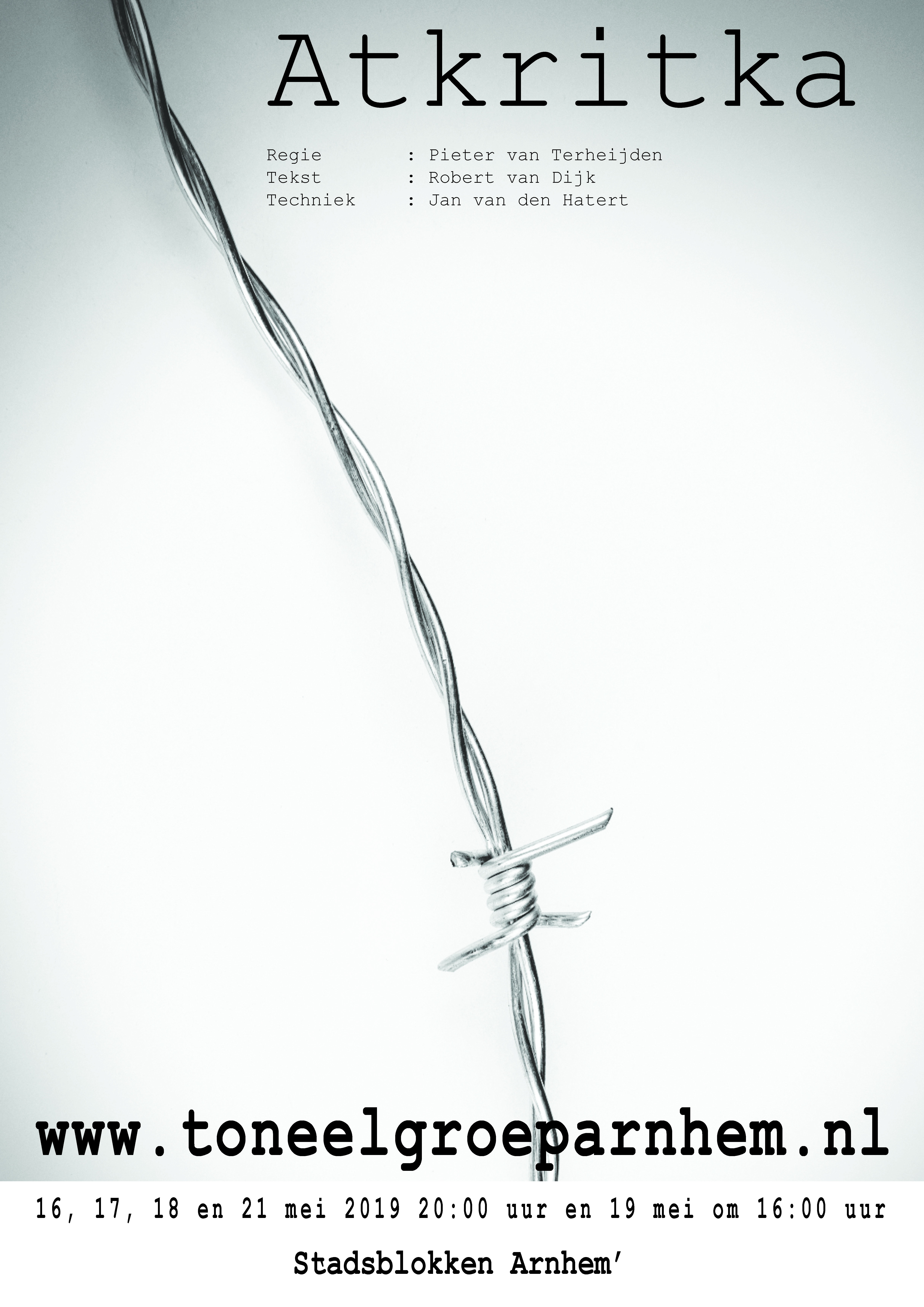 Poster voorstelling Atkritka